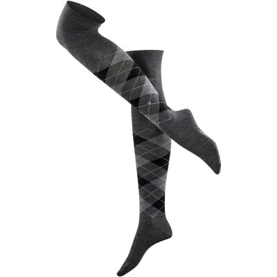 Burlington Marylebone Overknee Socks - Szary Burlington Marylebone Overknee Socks - Szary