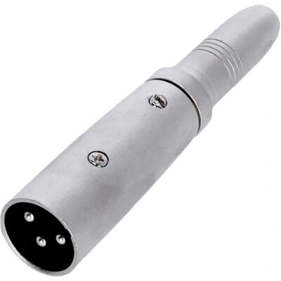Adam Hall Connectors 7853 - Stereo 6,35mm auf XLR-M-Adapter Adam Hall Connectors 7853 - Stereo 6,35mm auf XLR-M-Adapter