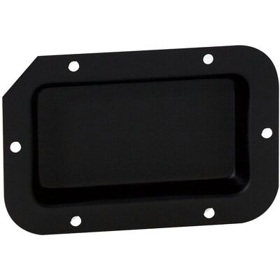 Adam Hall 8705BLK Innfelt plate - Svart, ustanset, 65x115mm Adam Hall 8705BLK Innfelt plate - Svart, ustanset, 65x115mm