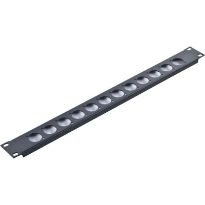 Adam Hall 872213 Rack Panel - 12 XLR / Speakon, 1U Adam Hall 872213 Rack Panel - 12 XLR / Speakon, 1U