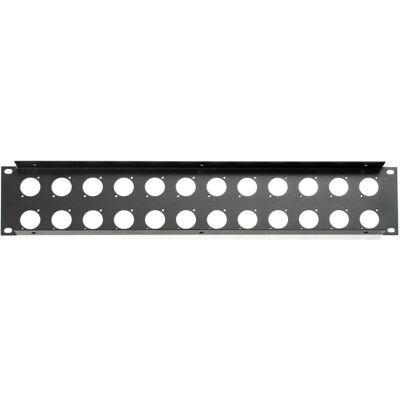 Adam Hall Panneau de Rack en Acier 2U pour 24 XLR/Speakon - Publicité Adam Hall Panneau de Rack en Acier 2U pour 24 XLR/Speakon - Publicité