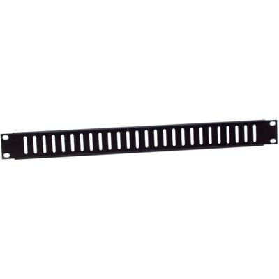 Adam Hall 87221V Panneau de Rack en Acier, 1U, Fentes de Ventilation - Accessoire Adam Hall 87221V Panneau de Rack en Acier, 1U, Fentes de Ventilation - Accessoire