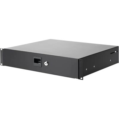 Adam Hall 87402 Cassetto rack in acciaio 19" 2U con serratura Adam Hall 87402 Cassetto rack in acciaio 19" 2U con serratura