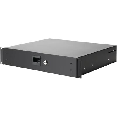 Adam Hall 87402A Aluminium Rack Drawer - 2U, Lockable Adam Hall 87402A Aluminium Rack Drawer - 2U, Lockable