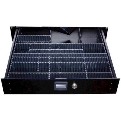 Adam Hall 87402 P2 Cloison de séparation profonde pour tiroirs 19" - 2 U - Publicité Adam Hall 87402 P2 Cloison de séparation profonde pour tiroirs 19" - 2 U - Publicité