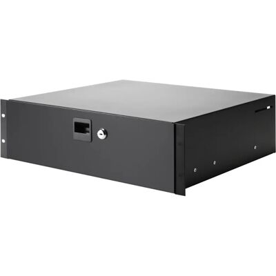 Adam Hall 87403 Rackschublade - 19" Stahl 3U abschließbar Adam Hall 87403 Rackschublade - 19" Stahl 3U abschließbar