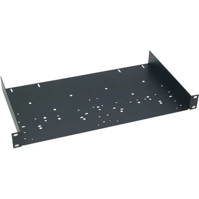 Adam Hall 8754 Rackplaat - 1U Zwart Staal Adam Hall 8754 Rackplaat - 1U Zwart Staal
