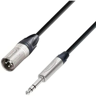 Adam Hall Mikrofonkabel Neutrik XLR-hane till 6,3 mm jack - 10m Adam Hall Mikrofonkabel Neutrik XLR-hane till 6,3 mm jack - 10m