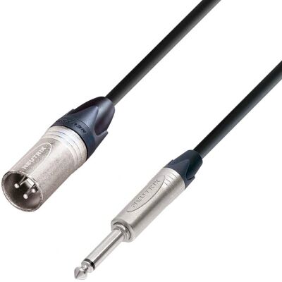 Adam Hall Cables K5 MMP 1000 - Mikrofonkabel mit Neutrik XLR auf 6,3 mm Klinke - 10m Adam Hall Cables K5 MMP 1000 - Mikrofonkabel mit Neutrik XLR auf 6,3 mm Klinke - 10m