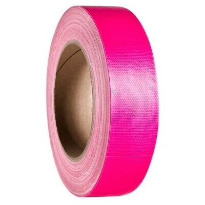 Adam Hall Neon Pink Gaffer Tape - 25m Indoor/Outdoor Adam Hall Neon Pink Gaffer Tape - 25m Indoor/Outdoor