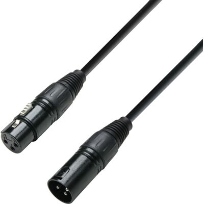 Adam Hall K3DMF0050 Audiokabel - 0,5 m XLR (3-polig) Zwart Adam Hall K3DMF0050 Audiokabel - 0,5 m XLR (3-polig) Zwart