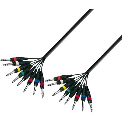 Adam Hall K3 L8 VV 0300 - Multicore-kabel 8 x Jack 6,35mm 3m Adam Hall K3 L8 VV 0300 - Multicore-kabel 8 x Jack 6,35mm 3m