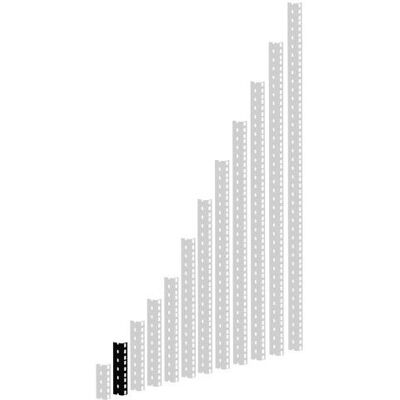 Adam Hall 61535B3 Stahl Rackschiene - 3U Schwer belastbar Adam Hall 61535B3 Stahl Rackschiene - 3U Schwer belastbar