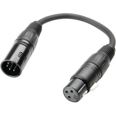 Adaptateur DMX Adam Hall 3 Star K3DGF0020 - Noir - 0,2 m Adaptateur DMX Adam Hall 3 Star K3DGF0020 - Noir - 0,2 m