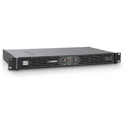 LD Systems XS 200 Power Amplifier - 2 Channel 100W Class D Compact Amp LD Systems XS 200 Power Amplifier - 2 Channel 100W Class D Compact Amp