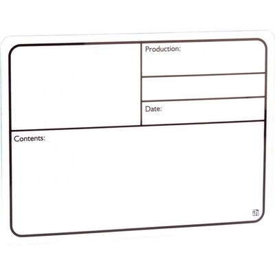 Adam Hall 88005 - Plaque Signalétique adhésive plastique blanc 290x190mm - Publicité Adam Hall 88005 - Plaque Signalétique adhésive plastique blanc 290x190mm - Publicité