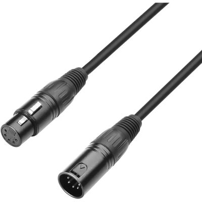 Adam Hall K3DGH0600 DMX-kabel - 6m, Svart, XLR 5-pol Adam Hall K3DGH0600 DMX-kabel - 6m, Svart, XLR 5-pol