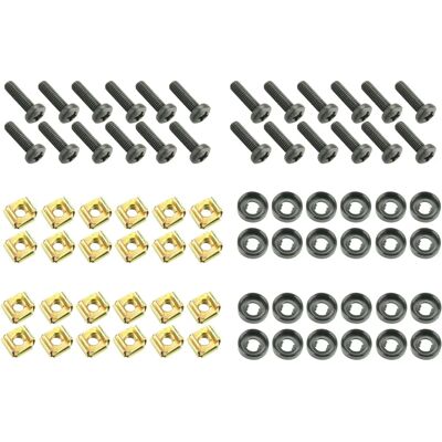 Adam Hall 19" Reservdelar 5928 M24 AH - 24-delars sats med skruvar M6 x 20 mm med låsmutter och bricka Adam Hall 19" Reservdelar 5928 M24 AH - 24-delars sats med skruvar M6 x 20 mm med låsmutter och bricka