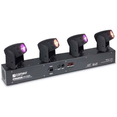 Kit d’éclairage Cameo HydraBeam 400 RGBW - 4x têtes mobiles LED 10W - Publicité Kit d’éclairage Cameo HydraBeam 400 RGBW - 4x têtes mobiles LED 10W - Publicité