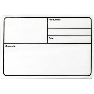 Adam Hall 88001M Tour Label - Weiß PVC Magnetisches Schild Adam Hall 88001M Tour Label - Weiß PVC Magnetisches Schild