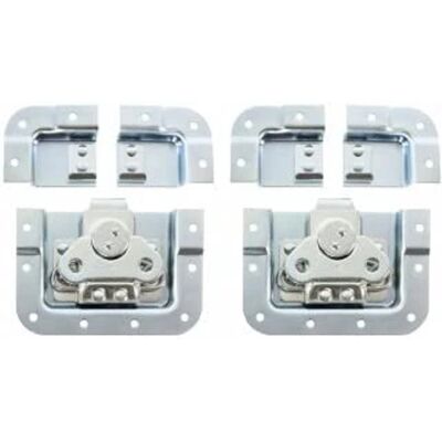 Adam Hall Split-Lid Hardware - Fermeture papillon courte - 14mm Profondeur - Publicité Adam Hall Split-Lid Hardware - Fermeture papillon courte - 14mm Profondeur - Publicité