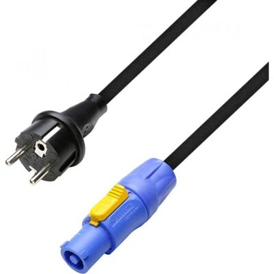 Adam Hall Cables 8101 PCON 0300 Kabel zasilający - 3m, czarny, H07RN-F, Powercon Adam Hall Cables 8101 PCON 0300 Kabel zasilający - 3m, czarny, H07RN-F, Powercon