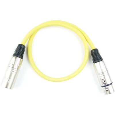 Adam Hall Cables 3 Star MMF 0050 YEL - Câble microphone XLR femelle vers XLR mâle 0,5m jaune Adam Hall Cables 3 Star MMF 0050 YEL - Câble microphone XLR femelle vers XLR mâle 0,5m jaune