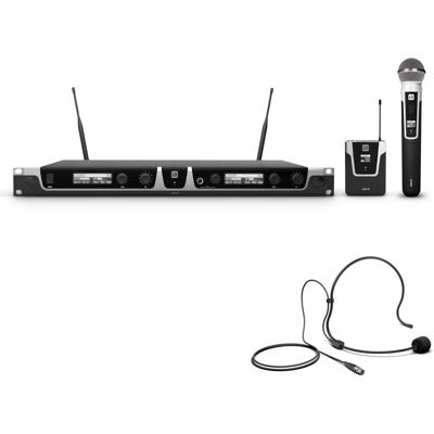LD Systems U508 HBH 2 Draadloos Microfoonsysteem - Dynamisch, met Bodypack, Headset en Handmicrofoon LD Systems U508 HBH 2 Draadloos Microfoonsysteem - Dynamisch, met Bodypack, Headset en Handmicrofoon