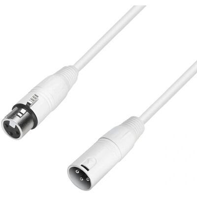 Kabel Mikrofon Adam Hall 15m Bílá - Mikrofonní kabel Kabel Mikrofon Adam Hall 15m Bílá - Mikrofonní kabel