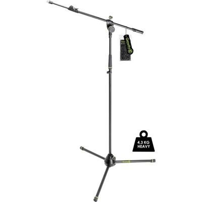 Gravity MS 4322 HDB - Estabilizador de microfone pesado com tripé e braço telescópico Gravity MS 4322 HDB - Estabilizador de microfone pesado com tripé e braço telescópico