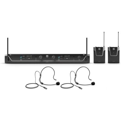 Système sans fil LD Systems U306 BPH 2 - Double - Microphone et casque - 655-679 MHz - Publicité Système sans fil LD Systems U306 BPH 2 - Double - Microphone et casque - 655-679 MHz - Publicité
