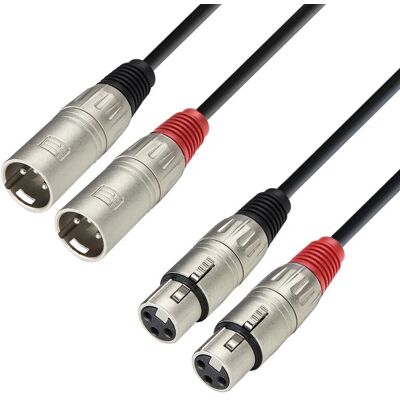 Adam Hall K3tmf0100 - Audio Cable - 1m - Black Adam Hall K3tmf0100 - Audio Cable - 1m - Black