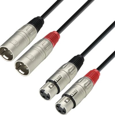 Adam Hall K3TMF0300 - Audio kabel - 3M - Černá Adam Hall K3TMF0300 - Audio kabel - 3M - Černá