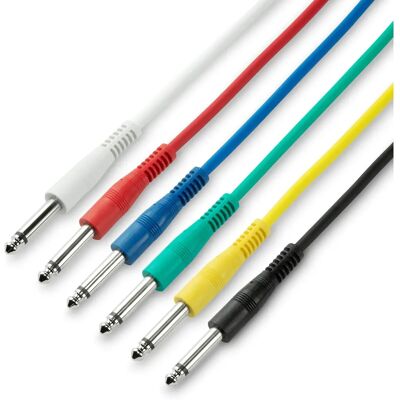 Adam Hall Cables 3 STAR IPP 0120 SET - Cables de parche 6x Mono Jack 1,20m Adam Hall Cables 3 STAR IPP 0120 SET - Cables de parche 6x Mono Jack 1,20m