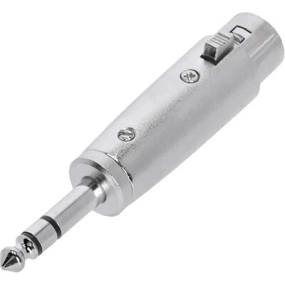 Adam Hall Connectors 4 STAR A XF3 JM3 - Adaptér XLR ženský na 6,3 mm stereo jack Adam Hall Connectors 4 STAR A XF3 JM3 - Adaptér XLR ženský na 6,3 mm stereo jack