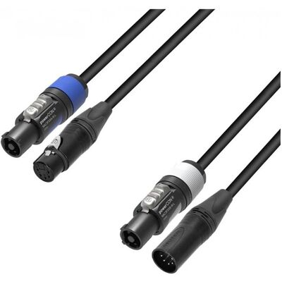 Adam Hall Cables 8101 PSDT5 1000 N - Câble hybride, 10m - Alimentation & DMX - Publicité Adam Hall Cables 8101 PSDT5 1000 N - Câble hybride, 10m - Alimentation & DMX - Publicité