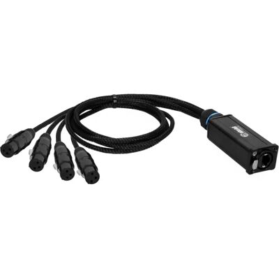 Adam Hall K4CXF3BLK - Adapter for Audio & DMX, 3-Pol XLR Femelle, Cat.6a - Adapter Adam Hall K4CXF3BLK - Adapter for Audio & DMX, 3-Pol XLR Femelle, Cat.6a - Adapter