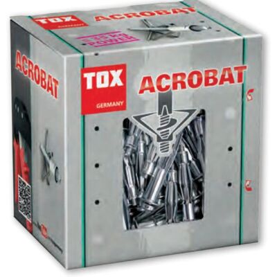TOX Acrobat M8 x 68 mm Metalldübel-Set - Flache Hohlraumbefestigung TOX Acrobat M8 x 68 mm Metalldübel-Set - Flache Hohlraumbefestigung