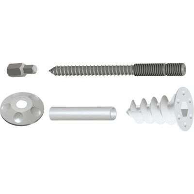 Kit de tornillos y tacos TOX 072 600 351 - Sistema de fijación de bajantes Kit de tornillos y tacos TOX 072 600 351 - Sistema de fijación de bajantes
