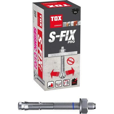Ancoraggio a bullone TOX S-FIX Pro M10 - Antisismico, antincendio Ancoraggio a bullone TOX S-FIX Pro M10 - Antisismico, antincendio