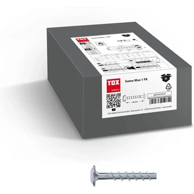 TOX Dübel Sumo Max 1 6x50 FK - Beton- und Hohlraumdecken TOX Dübel Sumo Max 1 6x50 FK - Beton- und Hohlraumdecken
