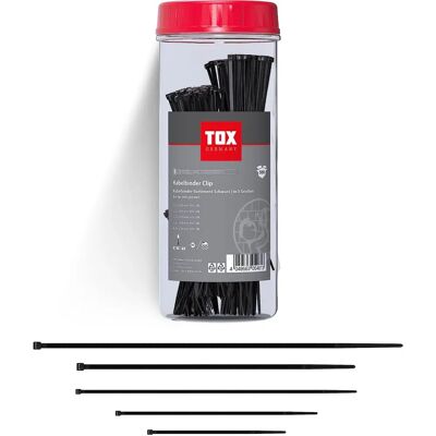 Ensemble de serre-câbles Tox - 500 pièces, Noir, Tailles variées - Serre-câbles - Publicité Ensemble de serre-câbles Tox - 500 pièces, Noir, Tailles variées - Serre-câbles - Publicité