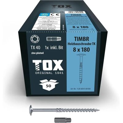 Tox TIMBR 8,0 x 180 TK - schroeven Tox TIMBR 8,0 x 180 TK - schroeven