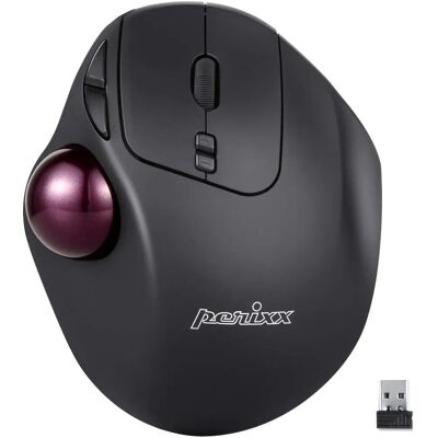 Perixx PERIMICE-717 Mouse a Palla Wireless - Ergonomico, 7 Pulsanti Perixx PERIMICE-717 Mouse a Palla Wireless - Ergonomico, 7 Pulsanti