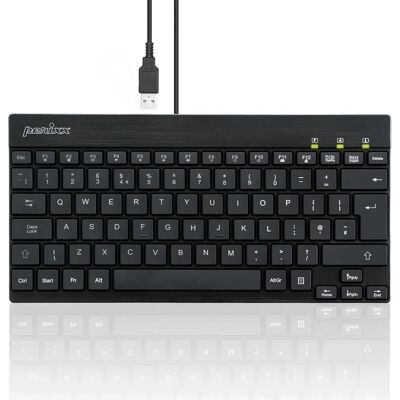 Perixx Periboard-326 Wired Usb Mini Backlit Keyboard - Quiet Typing Perixx Periboard-326 Wired Usb Mini Backlit Keyboard - Quiet Typing