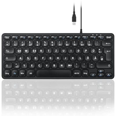 Perixx PERIBOARD-432B Mini-Tastatur - Kabelgebunden, Schwarz Perixx PERIBOARD-432B Mini-Tastatur - Kabelgebunden, Schwarz