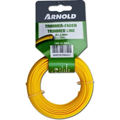 Arnold 1082-U1-0003 Faden für Rasentrimmer - 2mm, 15m, Universell Arnold 1082-U1-0003 Faden für Rasentrimmer - 2mm, 15m, Universell