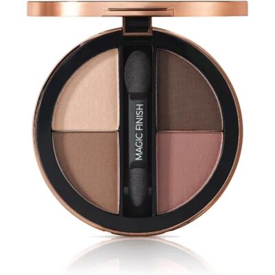 M. Asam - Magic Finish Satin Eye Shadow Mirrored Collection - Pearly Cream - Nougat Brown - Palette de fards à paupières - Publicité M. Asam - Magic Finish Satin Eye Shadow Mirrored Collection - Pearly Cream - Nougat Brown - Palette de fards à paupières - Publicité