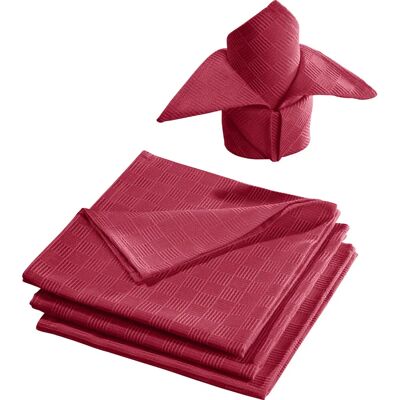 Erwin Müller - Paderborn - rot - 50x50 cm - Napkin Erwin Müller - Paderborn - rot - 50x50 cm - Napkin