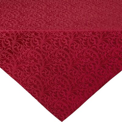 Erwin Müller Rote Jacquard Damast Mitteldecke - Tischdecke Erwin Müller Rote Jacquard Damast Mitteldecke - Tischdecke